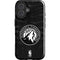 NBA Minnesota Timberwolves Black Animal Print iPhone 16 Plus Impact Case